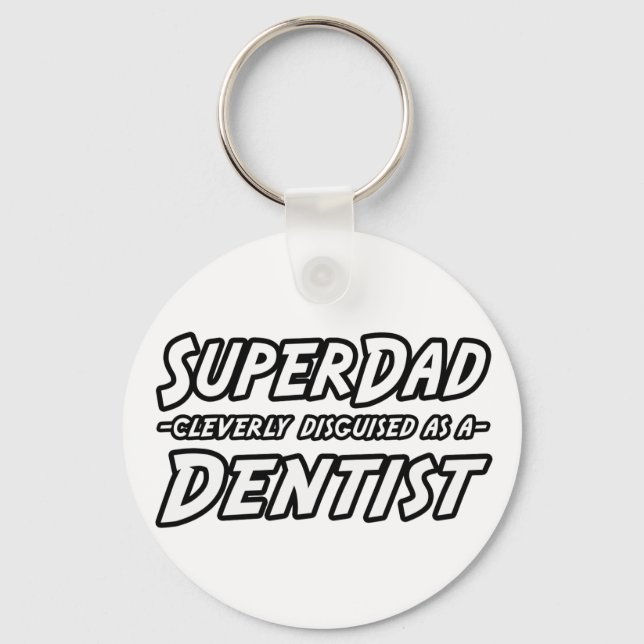 SuperPappa...dentist Nyckelring (Framsida)