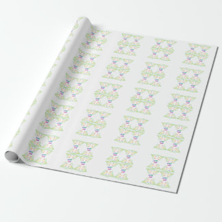 Superpappa estetisk textmönster presentförpackning presentpapper