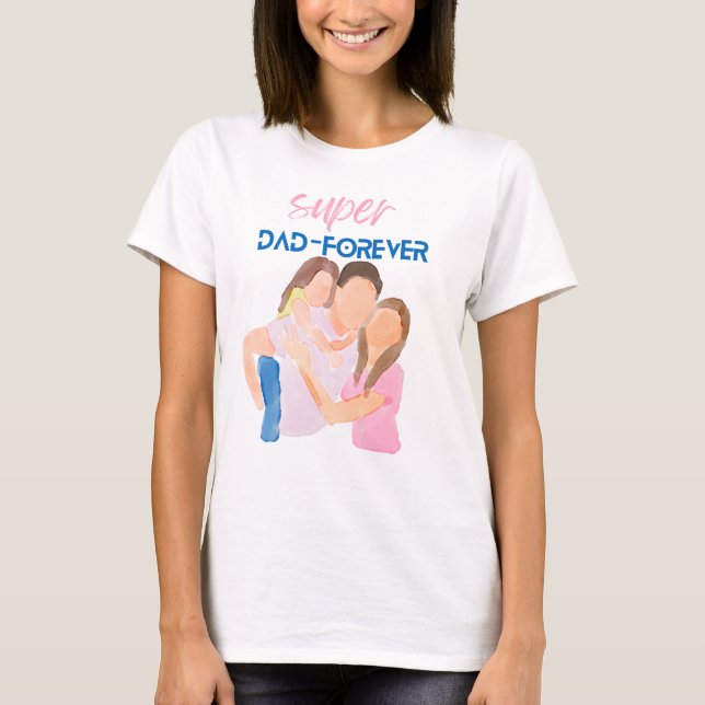 Superpappa för evigt | Fars dagars present T-shirt (Framsida)