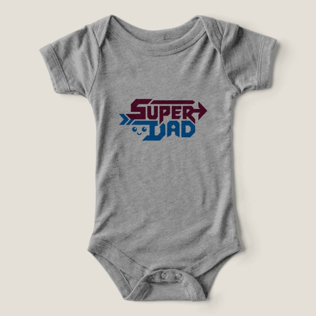 Superpappa Gamerpresent – Söt Retro T Shirt (Design Framsida)