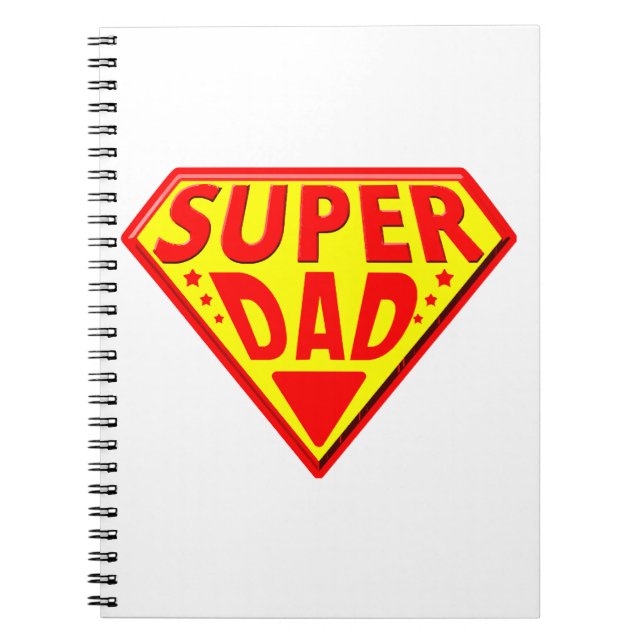 Superpappa - Glad fadersdag Anteckningsbok (Framsidan)