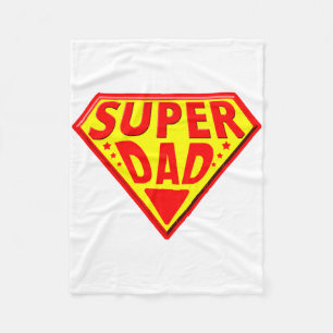 Superpappa - Glad fadersdag Fleecefilt