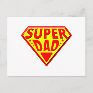 Superpappa - Glad fadersdag Helg Vykort