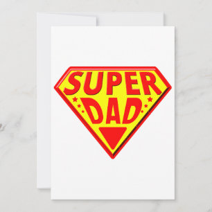 Superpappa - Glad fadersdag Inbjudningar