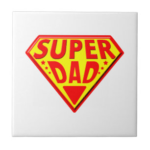 Superpappa - Glad fadersdag Kakelplatta