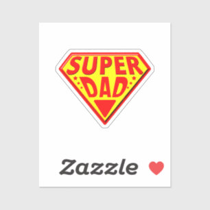 Superpappa - Glad fadersdag Klistermärken