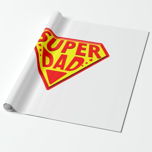 Superpappa - Glad fadersdag Presentpapper (Utrullad)