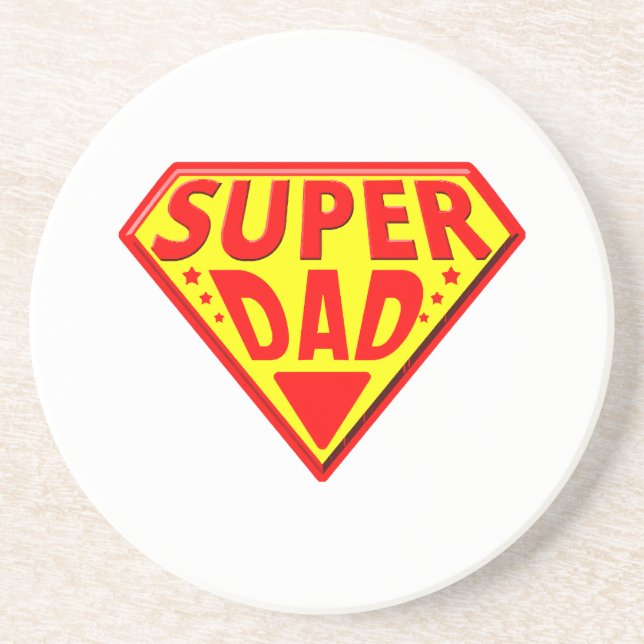 Superpappa - Glad fadersdag Underlägg (Framsidan)