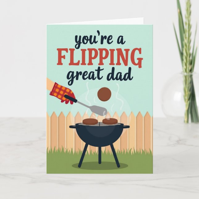 Superpappa Grillkort Kort (Framsida)