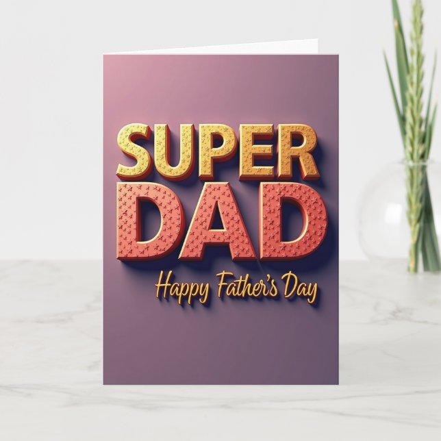 Superpappa-kort för stjärnor kort (Framsida)