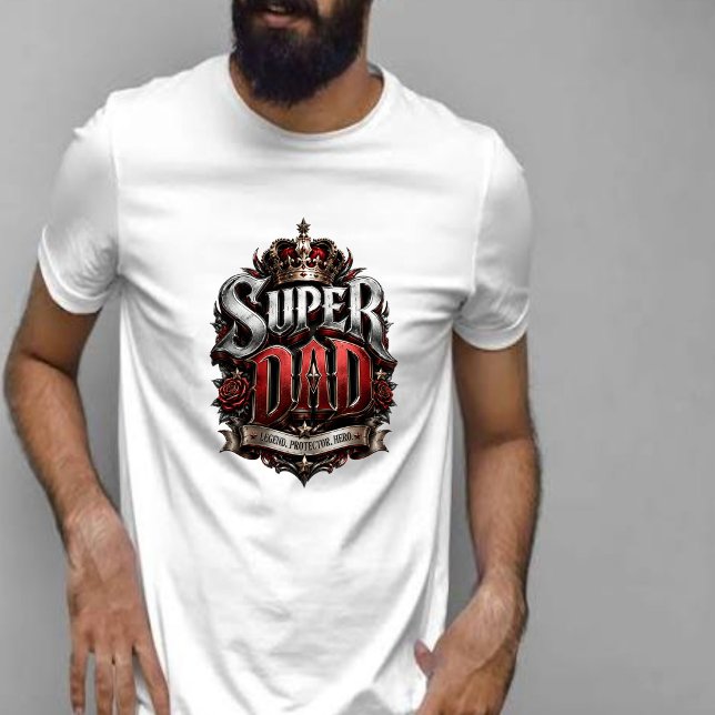 Superpappa krönt hjälte hoodie (Skapare uppladdad)