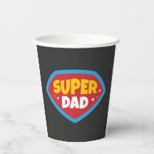 Superpappa Retro Superhjälte-märke