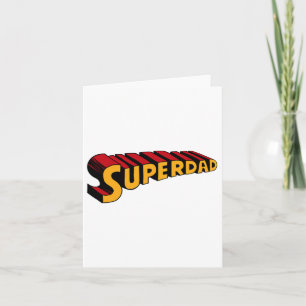 Superpappa Superdad Rolig Superhjälte Pappa Kort