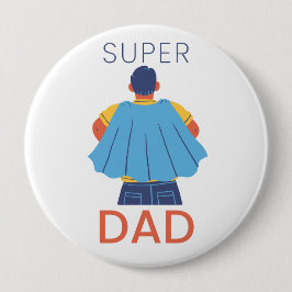 Superpappa Superhjälte Cape Pin Knapp