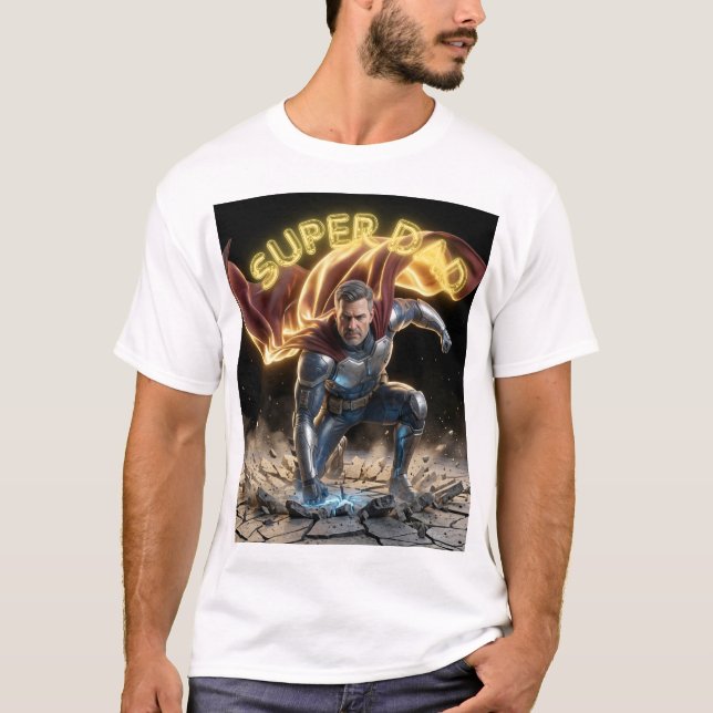 Superpappa T Shirt (Framsida)