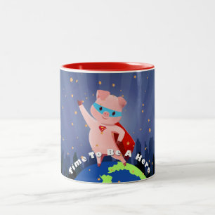 SuperPig Två-Tonad Mugg