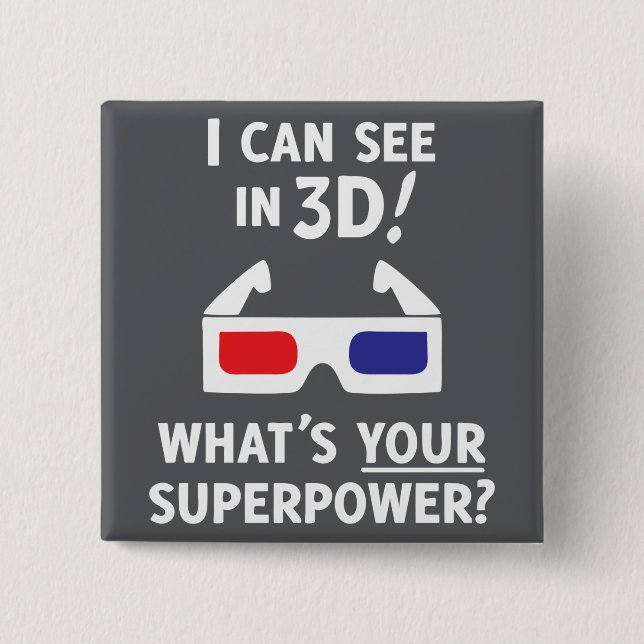 Superpower 3D Knapp (Framsida)