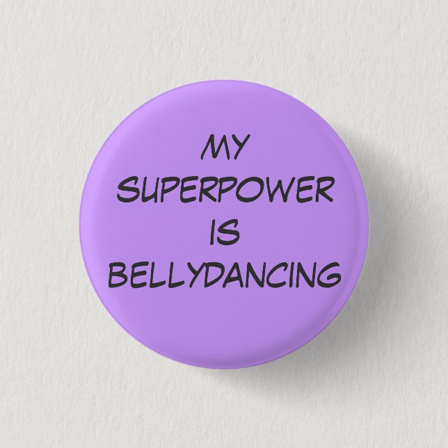 Superpower: bellydancing knapp (Framsida)
