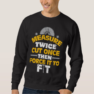 Superpower för Lumberjack för rolig snickerigåv Lång Ärmad Tröja