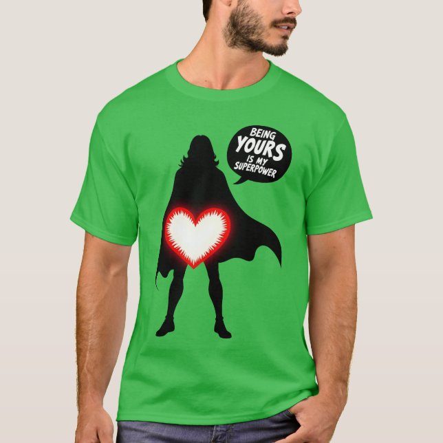 Superpower Love family T Shirt (Framsida)