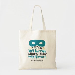 Superpower Roligt Teacher's Personlig Tote Bag Tygkasse