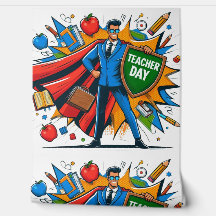 Superpower Teacher Tapet - djärvhet Lärardagen