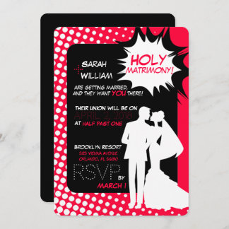 Superpowersna av matrimony! inbjudningar