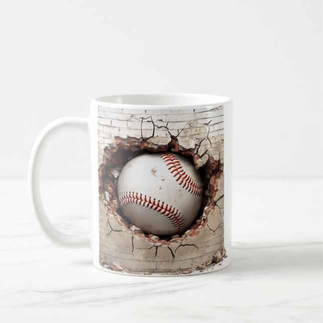 Superpresent till baseballfantasten! 3D-utseende b Kaffemugg (Vänster)