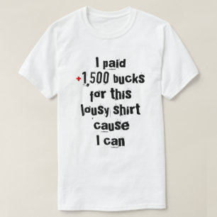 superrika människors mässing t shirt