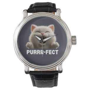SUPERROlig Roligt Skrattande Katt Meme T-Shirt Armbandsur