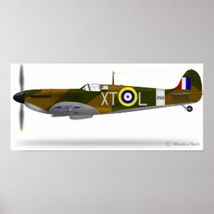 Supersea Spitfire - Anpassad Poster