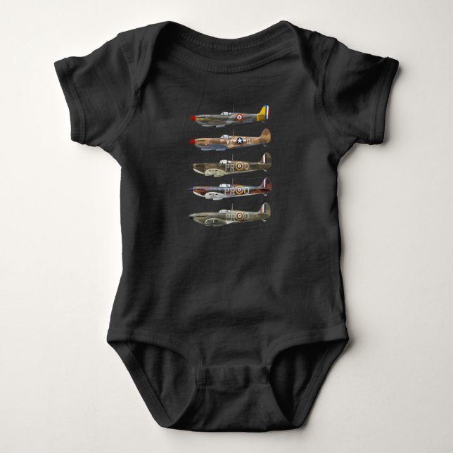 Supersea Spitfire är en brittisk WW2-kombattant T Shirt (Framsida)