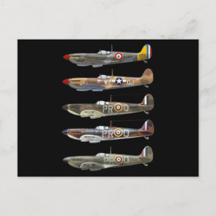 Supersea Spitfire är en brittisk WW2-kombattant Vykort