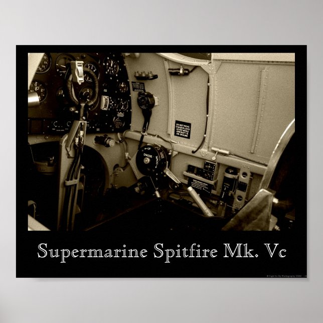 Supersea Spitfire Cockpit Poster (Framsidan)