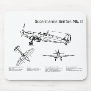 Supersea Spitfire - Flygplan Blueprint BD Musmatta