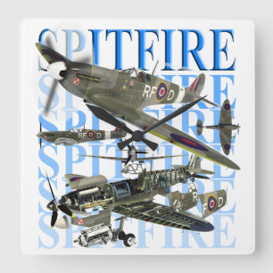 Supersea Spitfire Fyrkantig Klocka