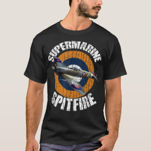 Supersea Spitfire RAF Warbird Milice WW2 air T Shirt