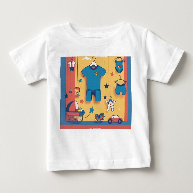 "Supershjälte Dreams Baby Mobile - Minimalist T-Sh T Shirt (Framsida)