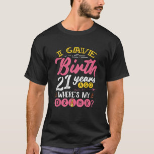 Superskoj 21:a födelsedag Mor Meme Mamma på 21 år T Shirt