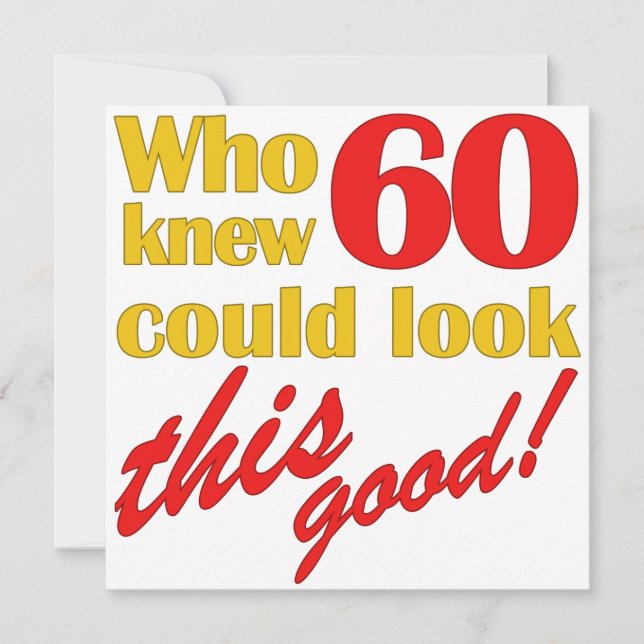 Superskoj 60:e Födelsedagsfest inbjudan (Framsida)