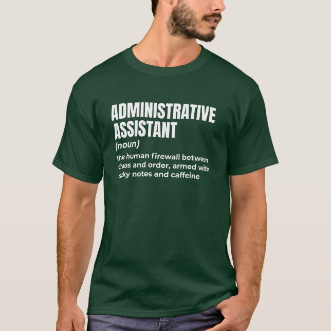 Superskoj Admin Assistant T Shirt (Framsida)