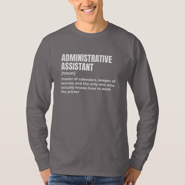 Superskoj Admin Assistant T Shirt (Framsida)