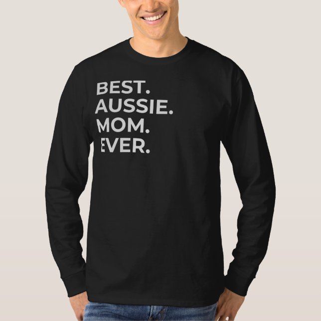 Superskoj Aussie Charm: Best Aussie Mamma någonsin T Shirt (Framsida)