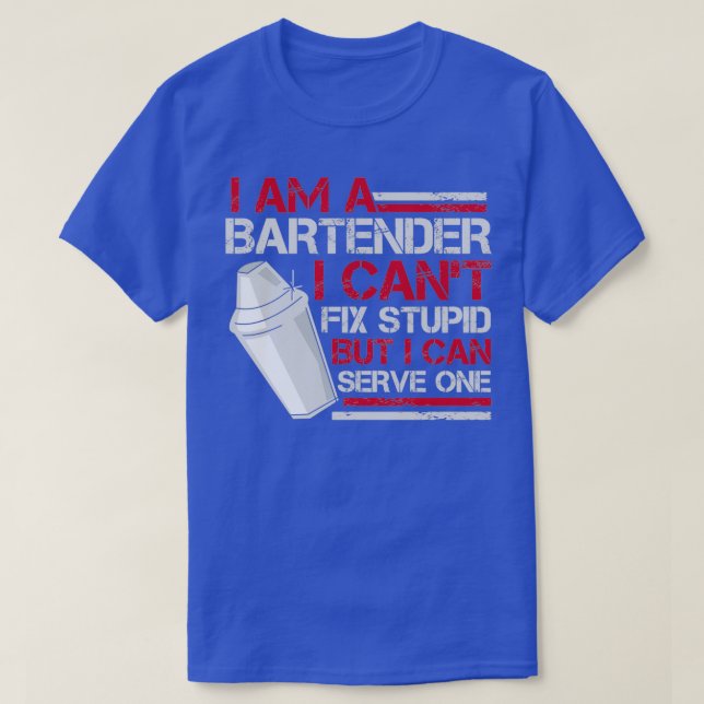 Superskoj Bartender Server Barman Mixer Barkeeper T Shirt (Design framsida)