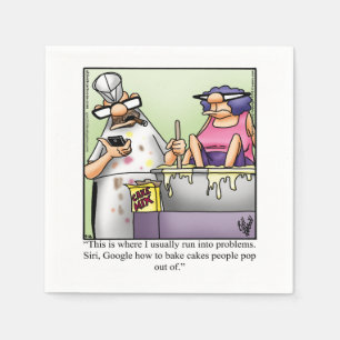 Superskoj Birthday Humor Party Napkins Pappersservett