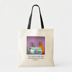 Superskoj Cat Humor Tote Bag Tygkasse
