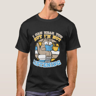 Superskoj Cat jag kan höra dig, men jag lyssnar T Shirt