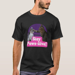 Superskoj Cat Memal Kattunge Kattdjur Håll Tass ak T Shirt