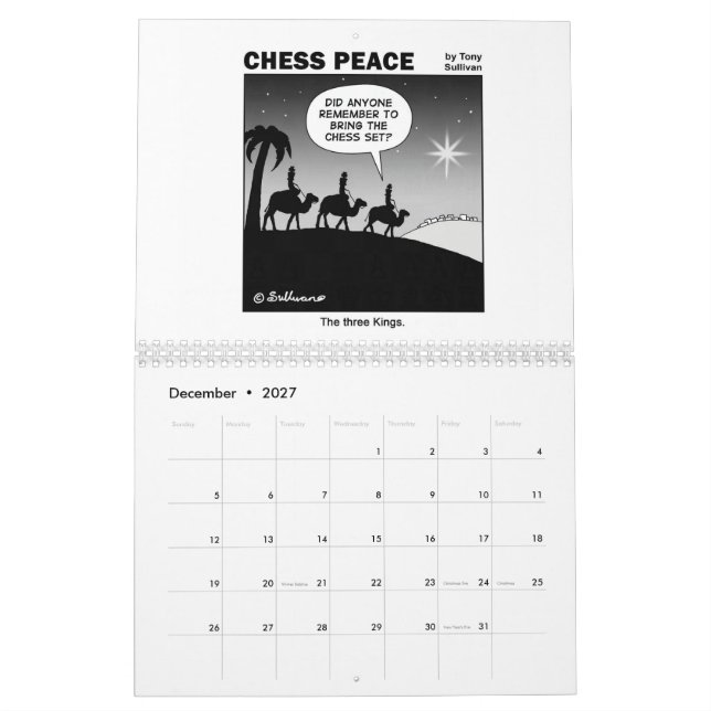 Superskoj Chess Peace 2022-kalender Kalender (Dec 2027)