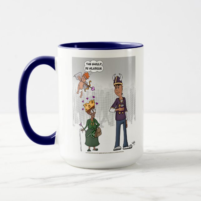 Superskoj Cupid Coffee Mugg (15 unce) (Vänster)